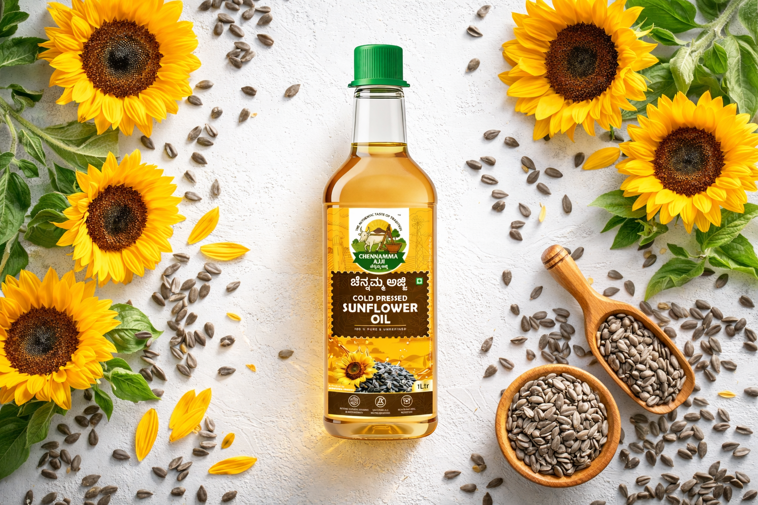 CHENNAMMA AJJI SUNFLOWER COLD PRESSED OIL
