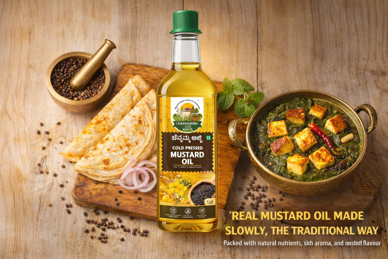 CHENNAMMA AJJI COLD PRESSED MUSTARD OIL