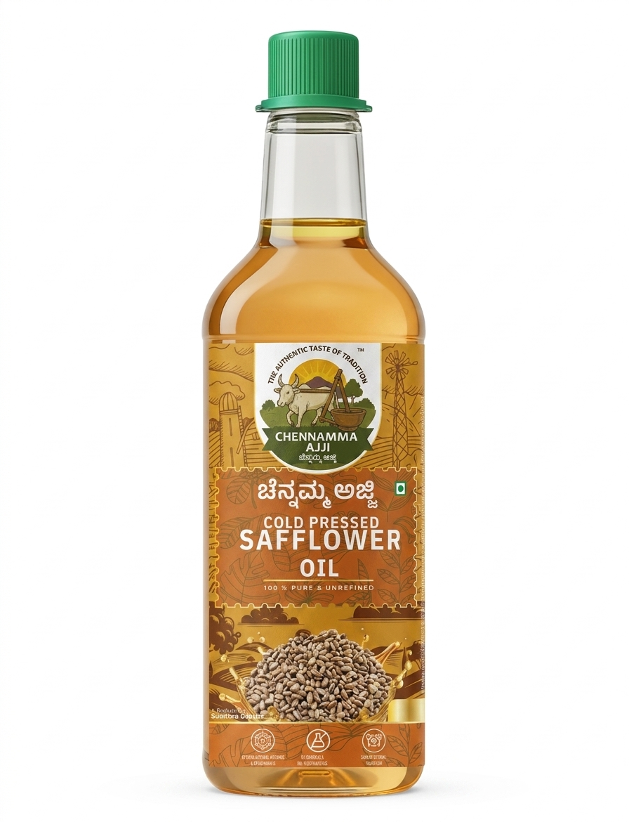 CHENNAMMAAJJI COLD PRESSED SAFFLOWER OIL