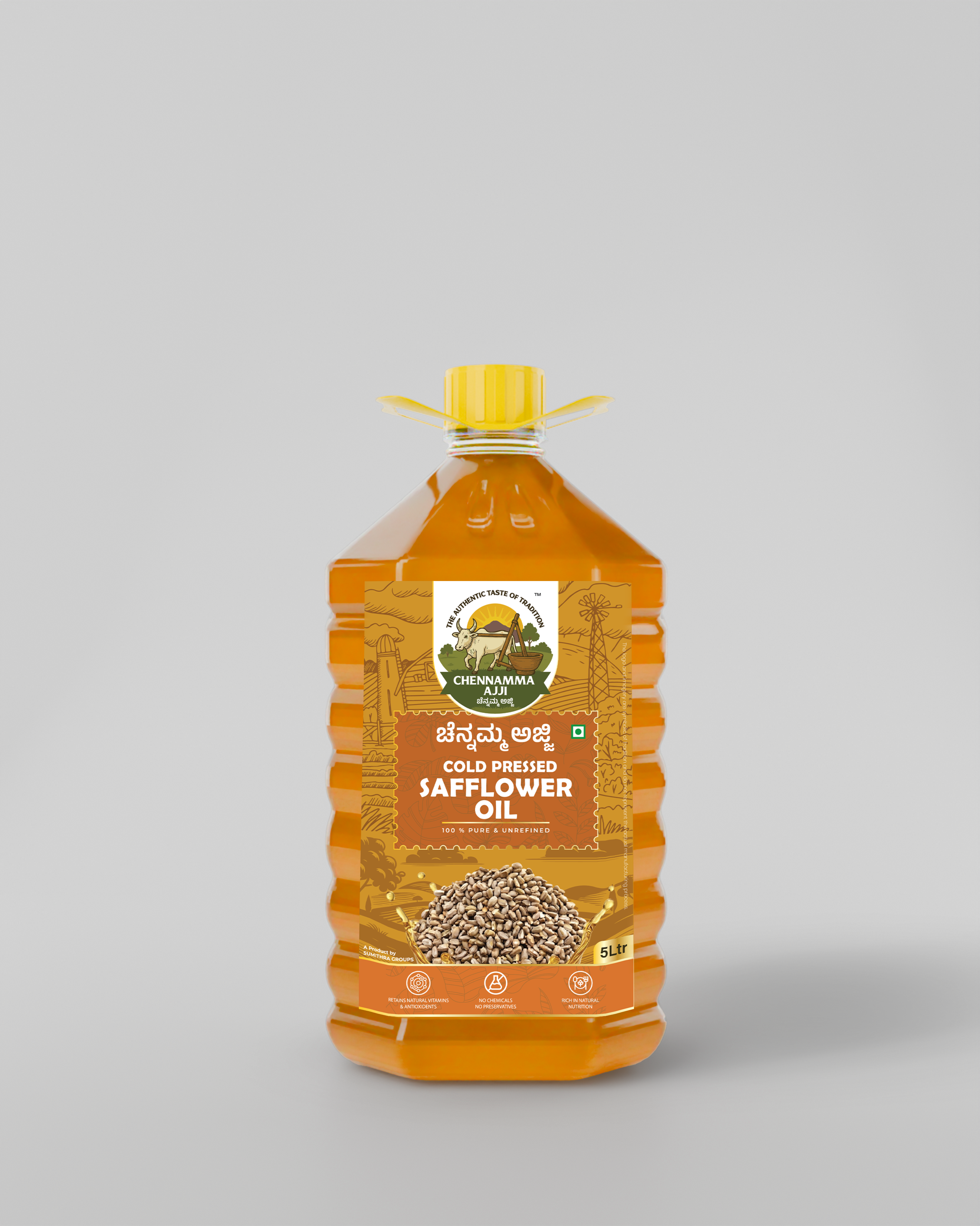 CHENNAMMAAJJI COLD PRESSED SAFFLOWER OIL