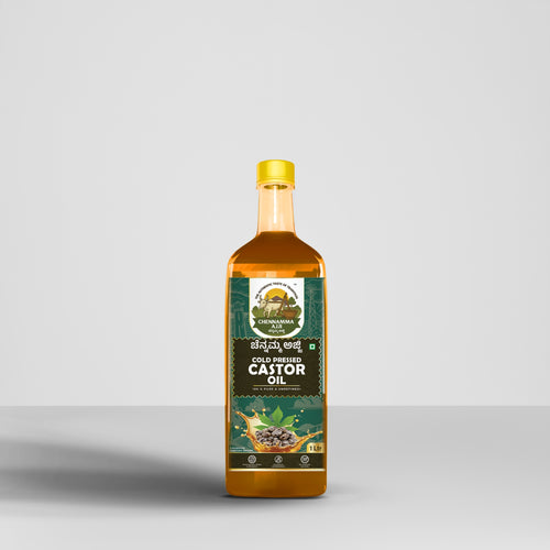 Chennamma Ajji cold pressed castor oil (haralenne) bottle